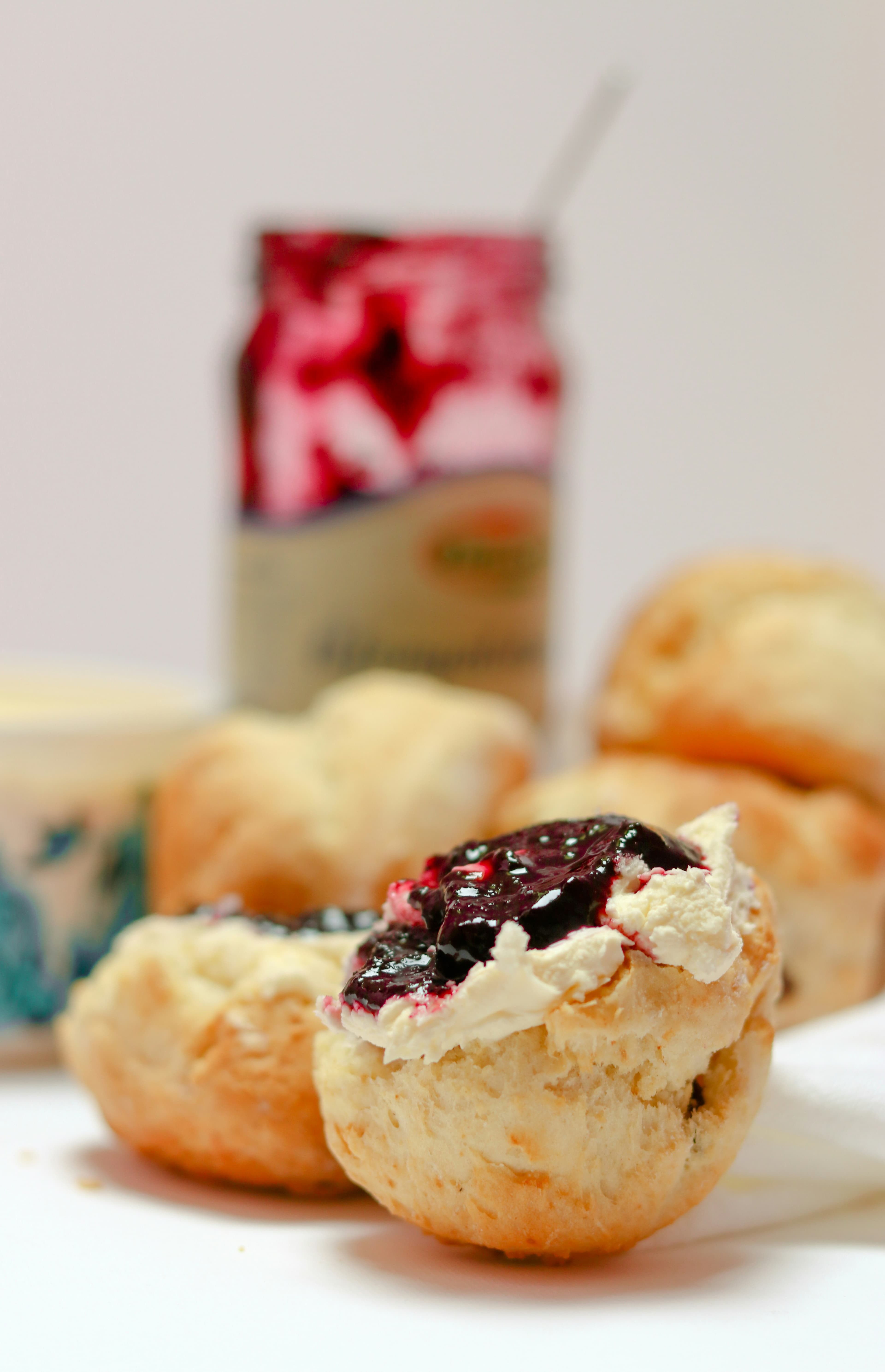Scone with jam