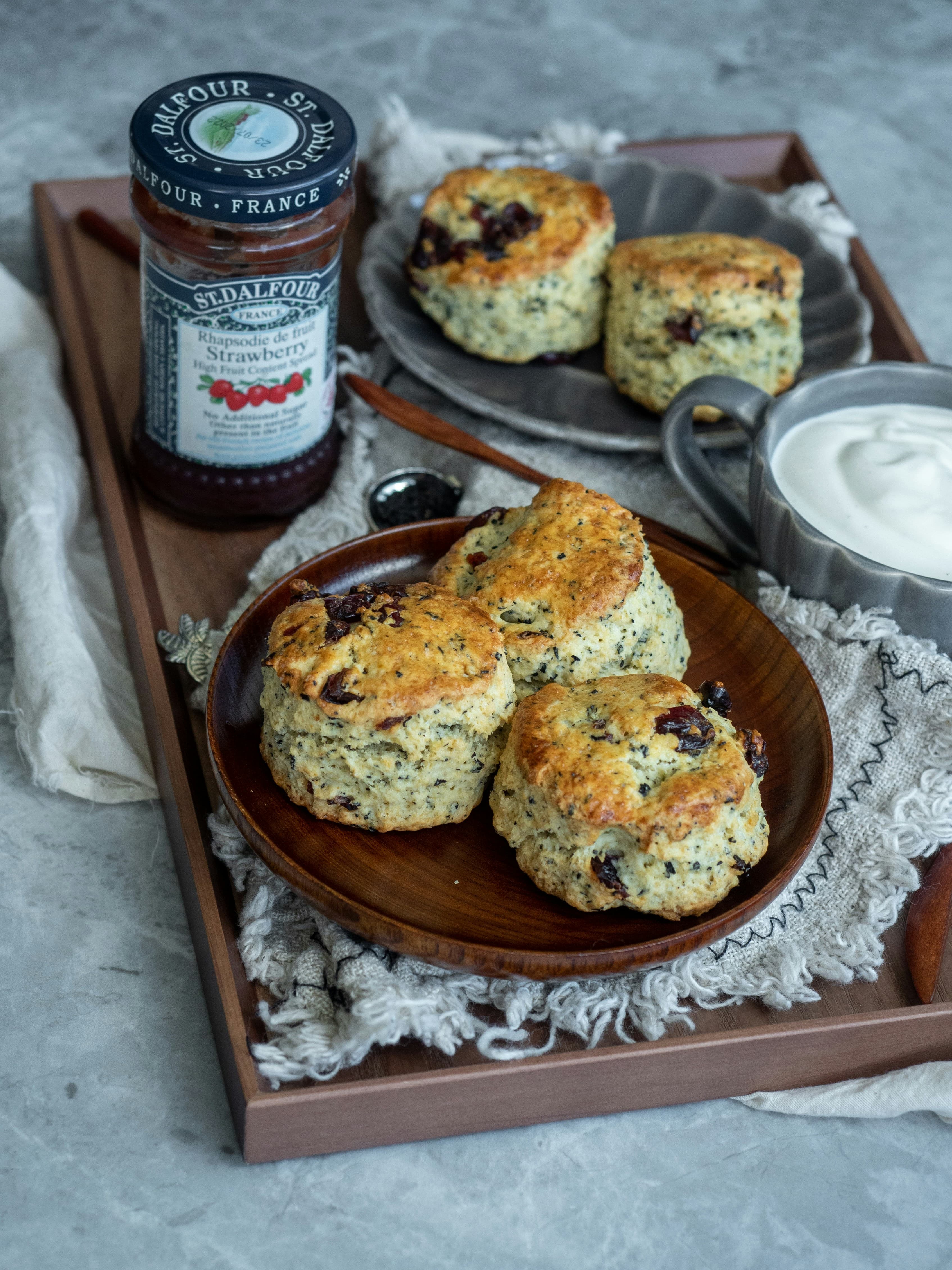 Freshly baked scone